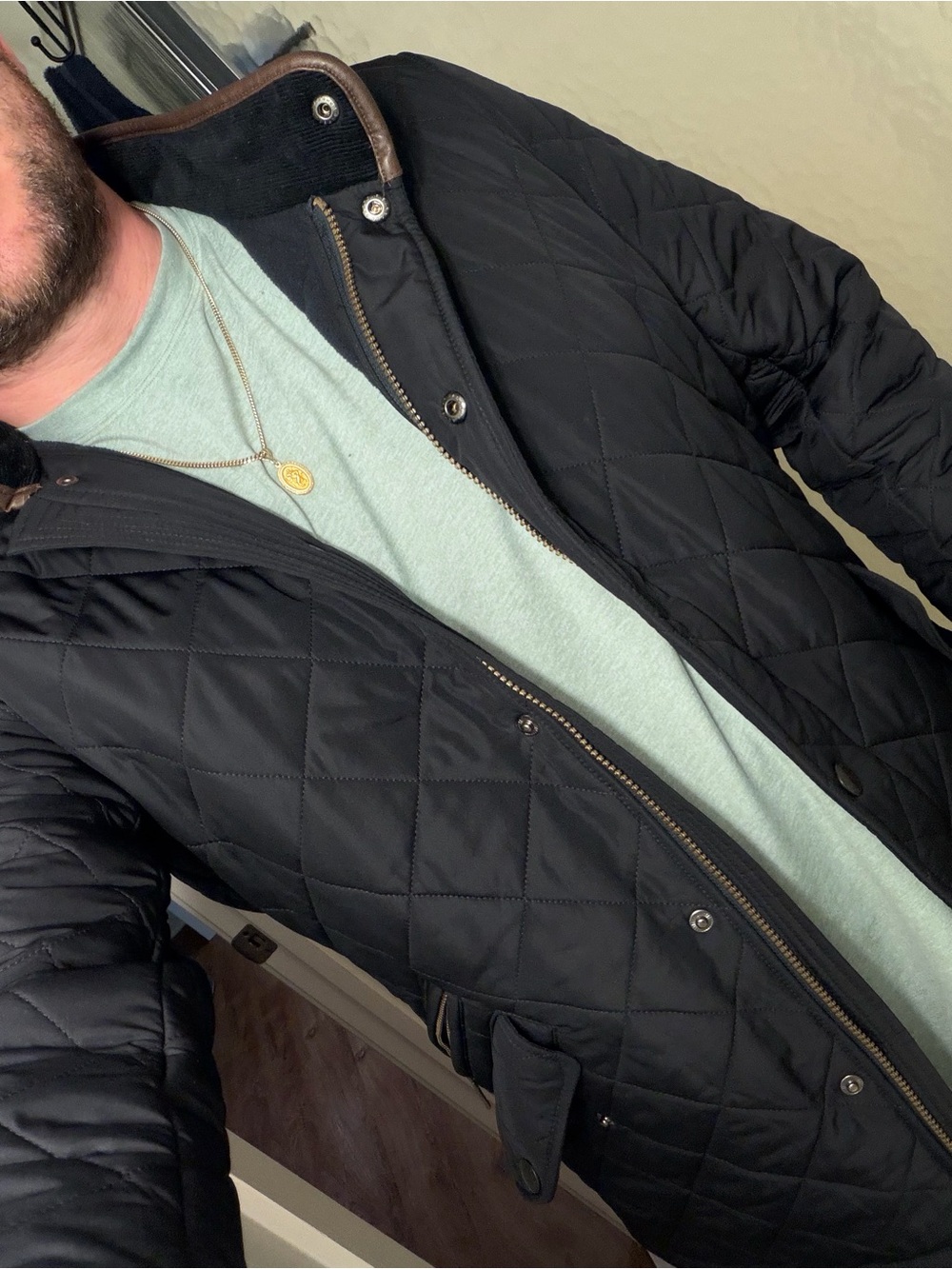 Barbour Black Quilted Jacket